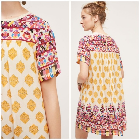 HTF🌸Anthropologie Caltha Swing Dress Tanvi Kedia - Picture 2 of 2